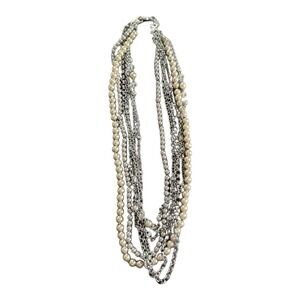 Lia Sophia Juliet by Jody 6-Strands Detectable Crystal & Resin Beads Necklace